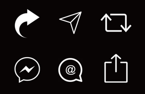 share icons